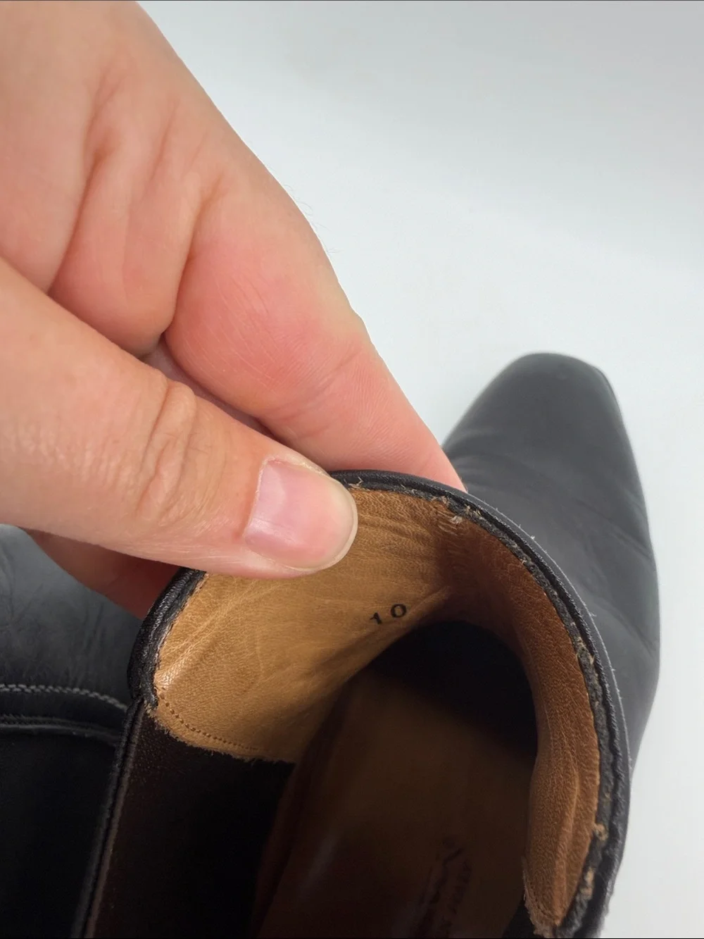 Santoni Men’s Chelsea Boots in Black 10 S61